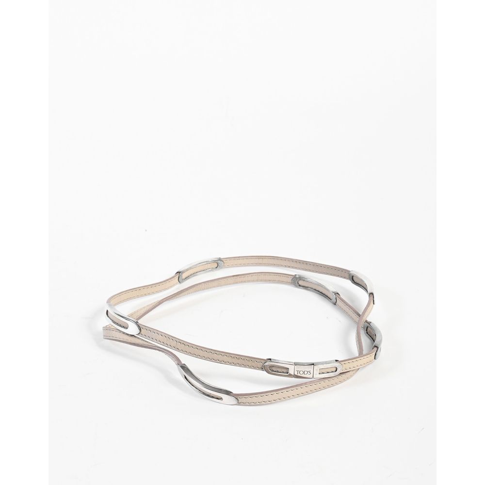 Beige Leather Bracelet