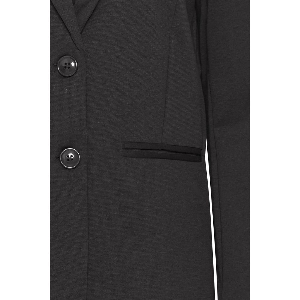 Black Recycled Polyester Blazer