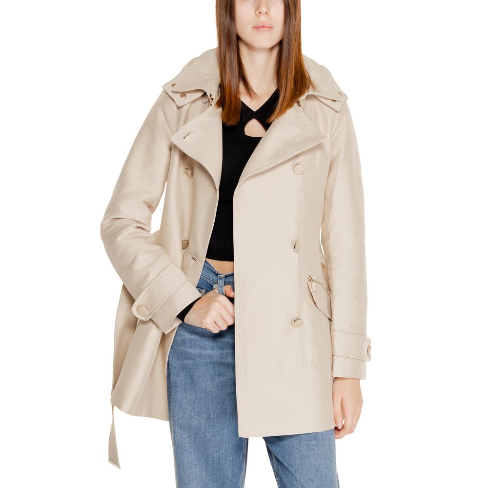 Beige Polyester Parka