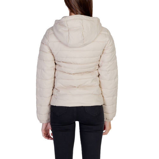 Beige Nylon Shell Jacket