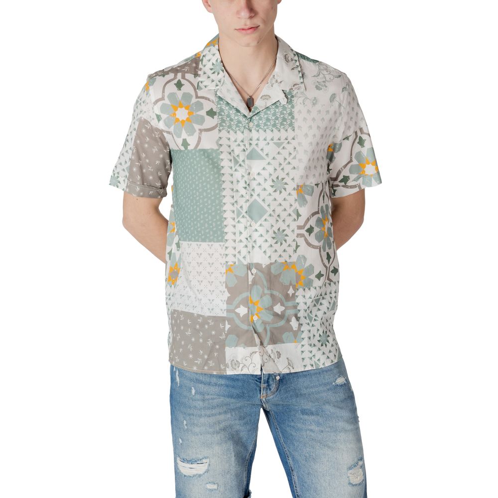Green Viscose Shortsleeve Shirt