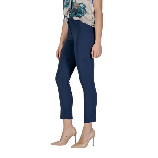 Blue Polyester Pant