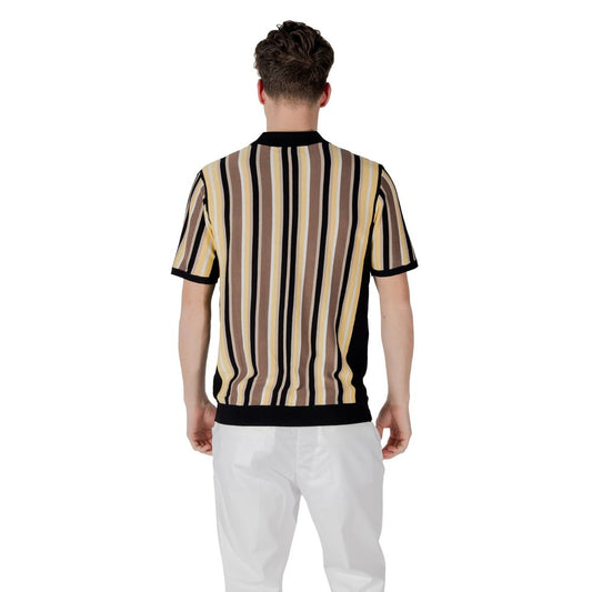 Black Viscose Polo Shirt