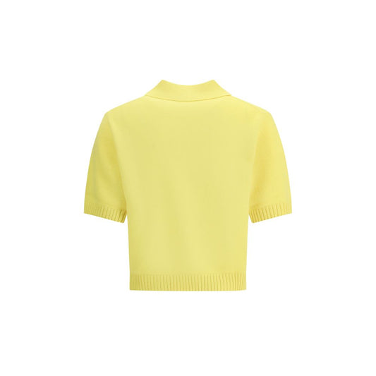 Yellow Wool Polo Shirt