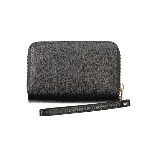 Black Polyethylene Women Wallet
