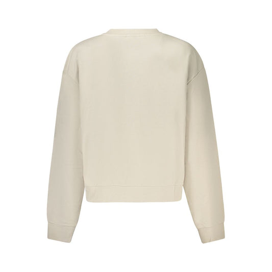 Beige Cotton Women Sweater