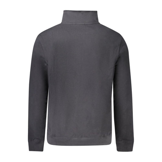 Black Cotton Men Sweater