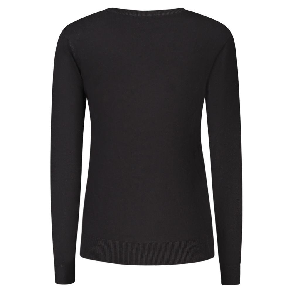 Black Viscose Women Sweater