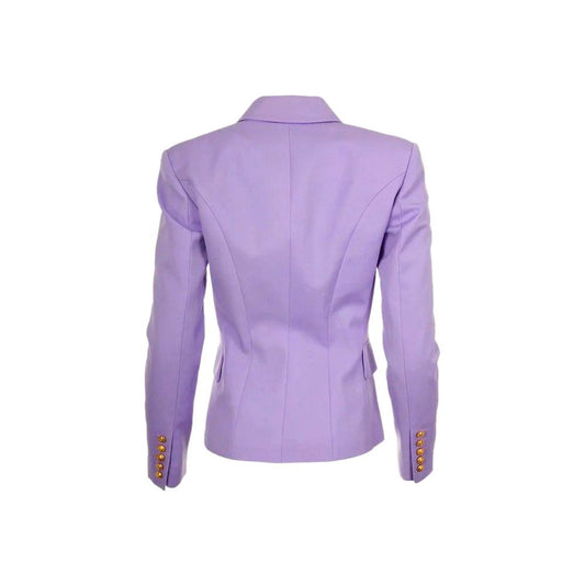 Purple Wool Women Blazer