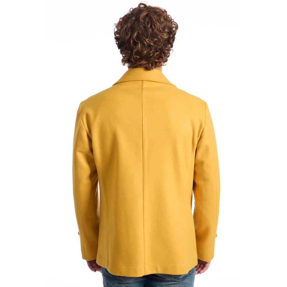 Yellow Wool Men's Jacket