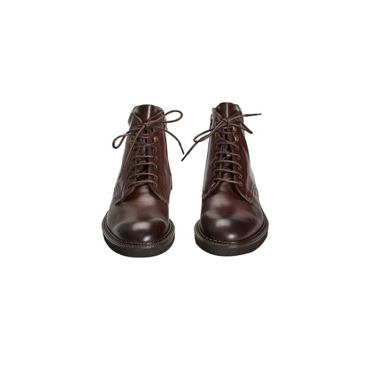 Brown Calfskin Men Boot
