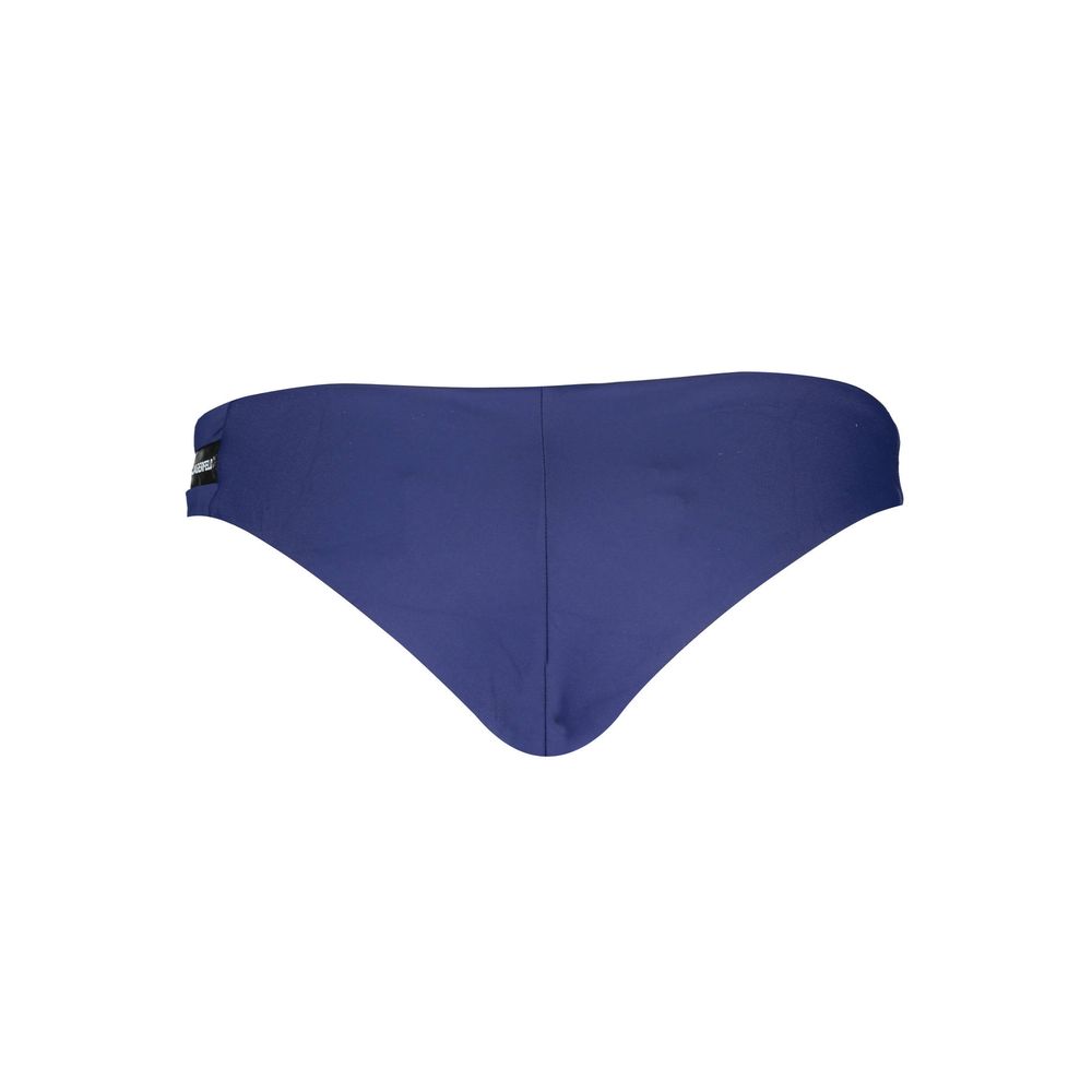 Blue Elastane Swimwear