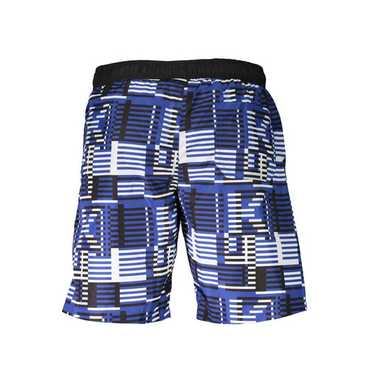 Blue Polyester Swimwear