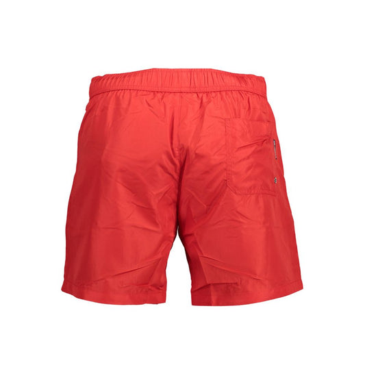 Red Polyester Swimwear