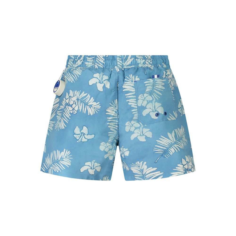 Blue Polyester Swimwear