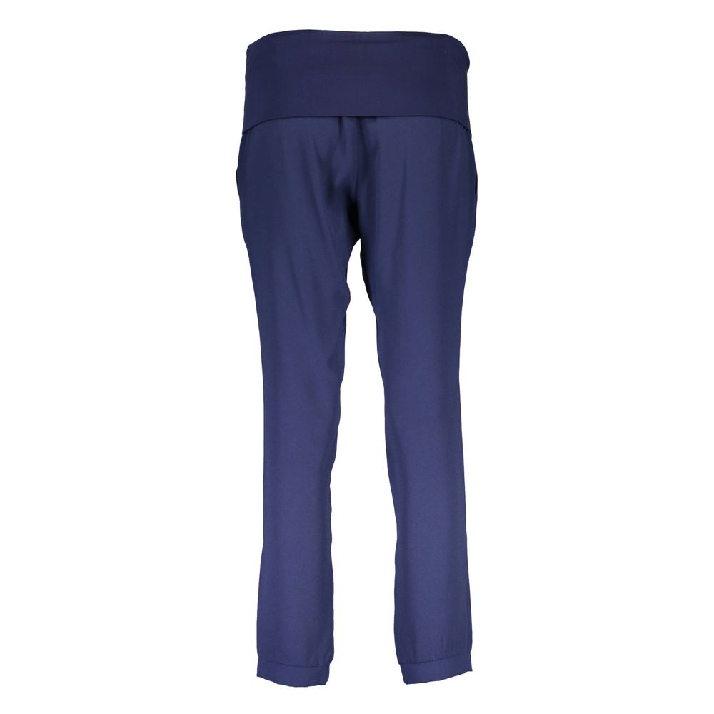 Blue Polyester Pant