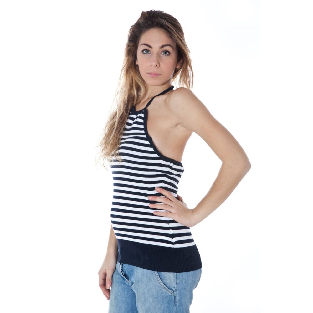 Blue Cotton Tank Top