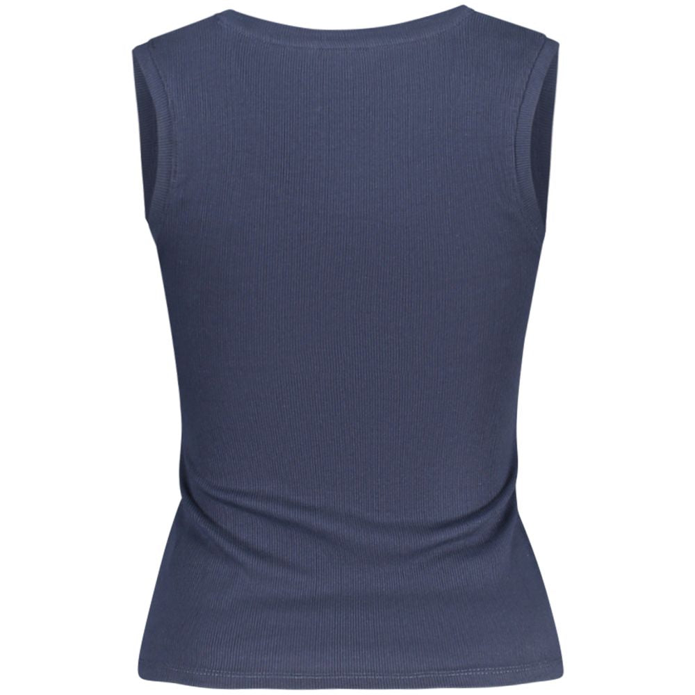 Blue Cotton Tank Top