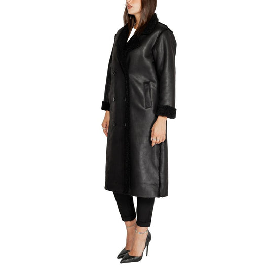 Black Polyester Coat