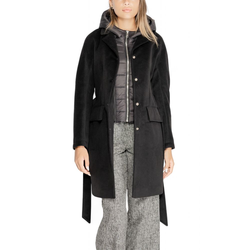 Black Polyester Coat