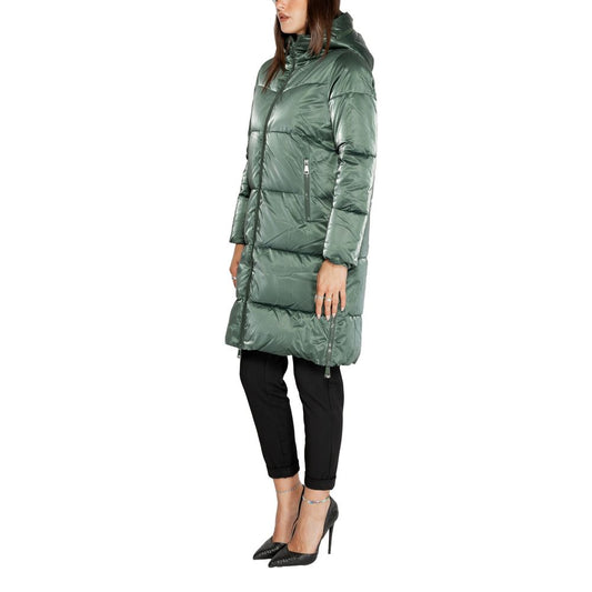 Green Polyester Jackets & Coat