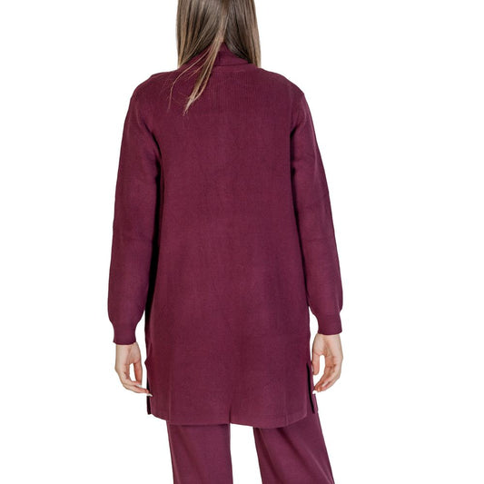 Purple Viscose Cardigan