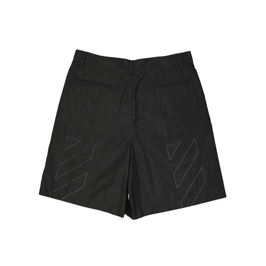 Black Polyester Short And Mini Shorts