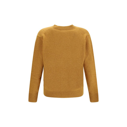 Yellow Fleece Wool Cardigan