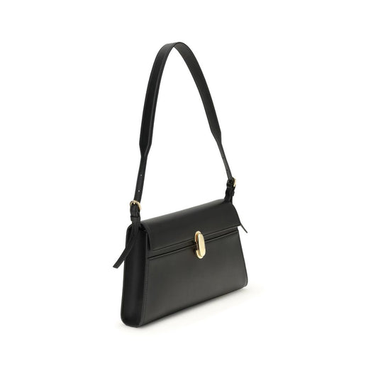 Black Calf Leather Bos Taurus Shoulder Bag