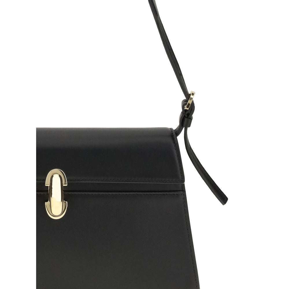 Black Calf Leather Bos Taurus Shoulder Bag