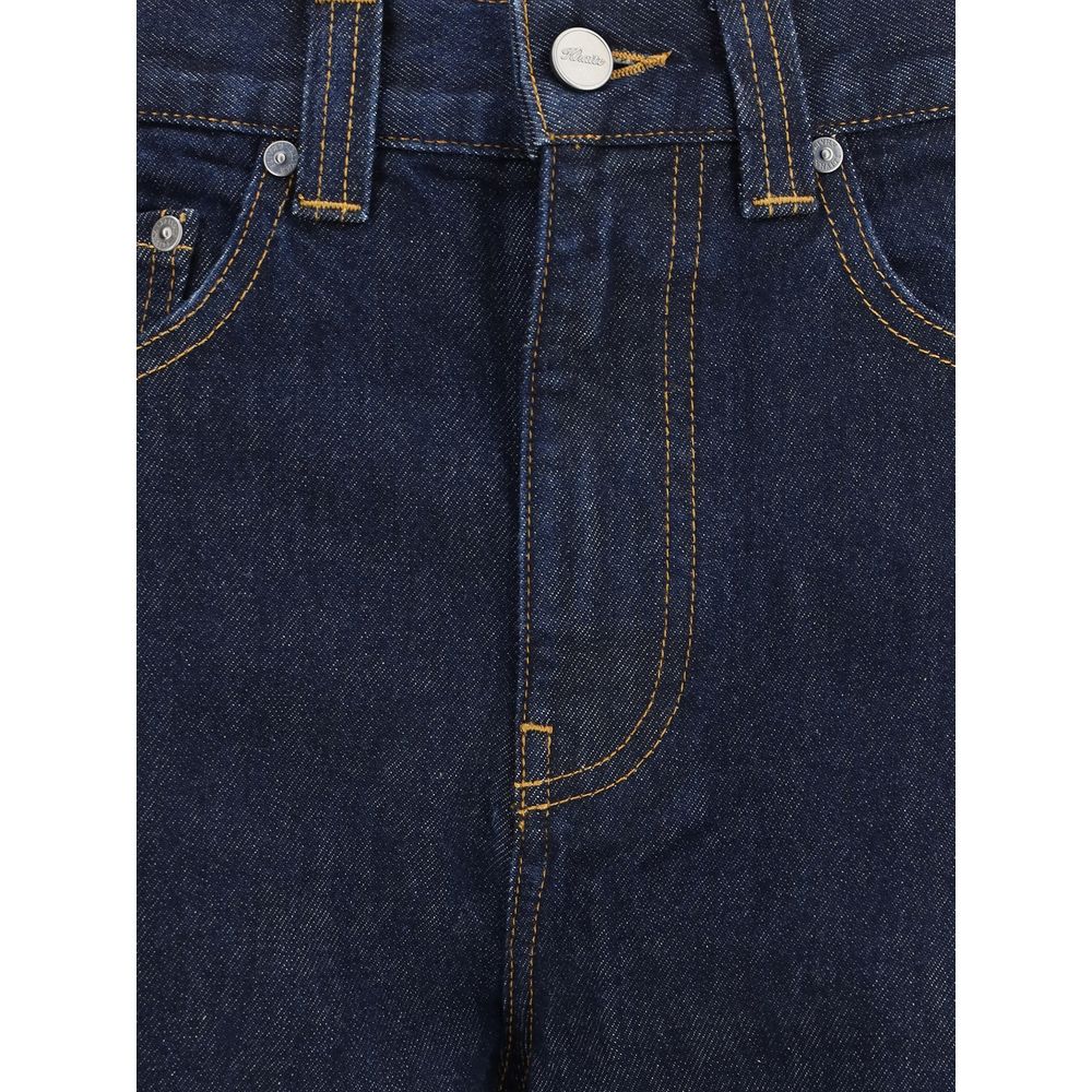 Blue Cotton Relaxed Fit Jeans
