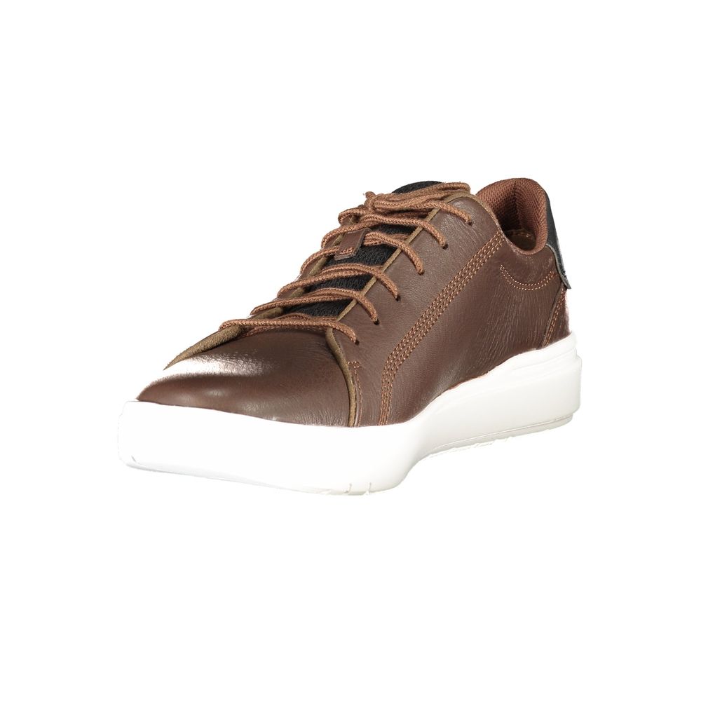 Brown Leather Men Sneaker