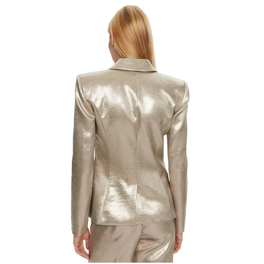 Yellow Polyester Blazer