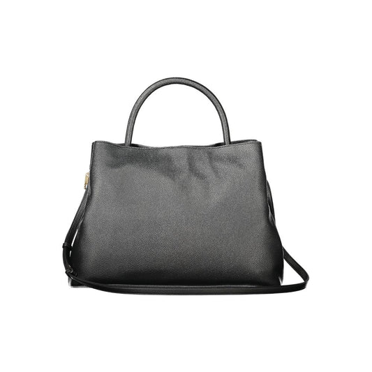 Black Polyethylene Women Handbag