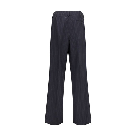 Gray Wool Casual Pants