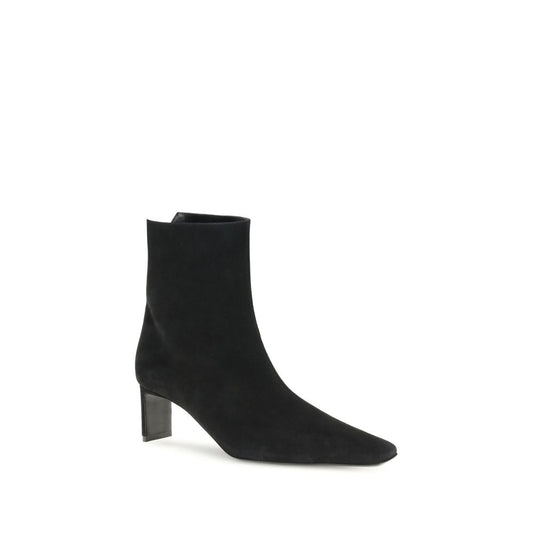 Black Leather Ankle Boots