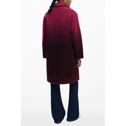 Pink Wool Women Coat