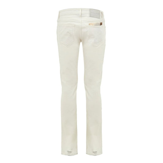 White Cotton Skinny Jeans