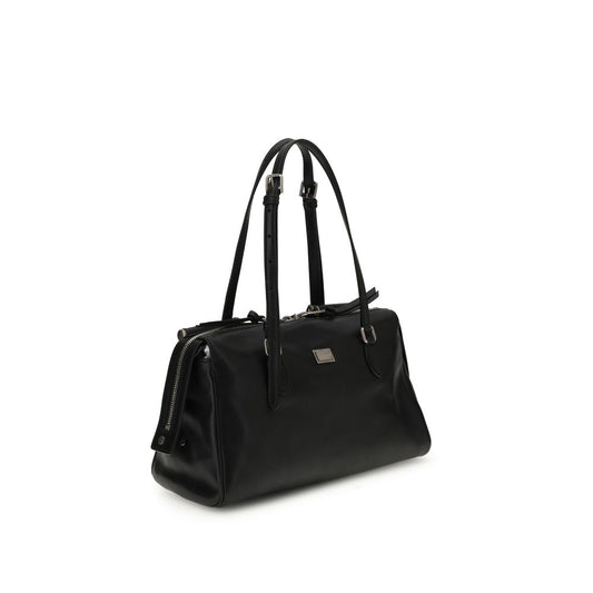 Black Calf Leather Bos Taurus Shoulder Bag
