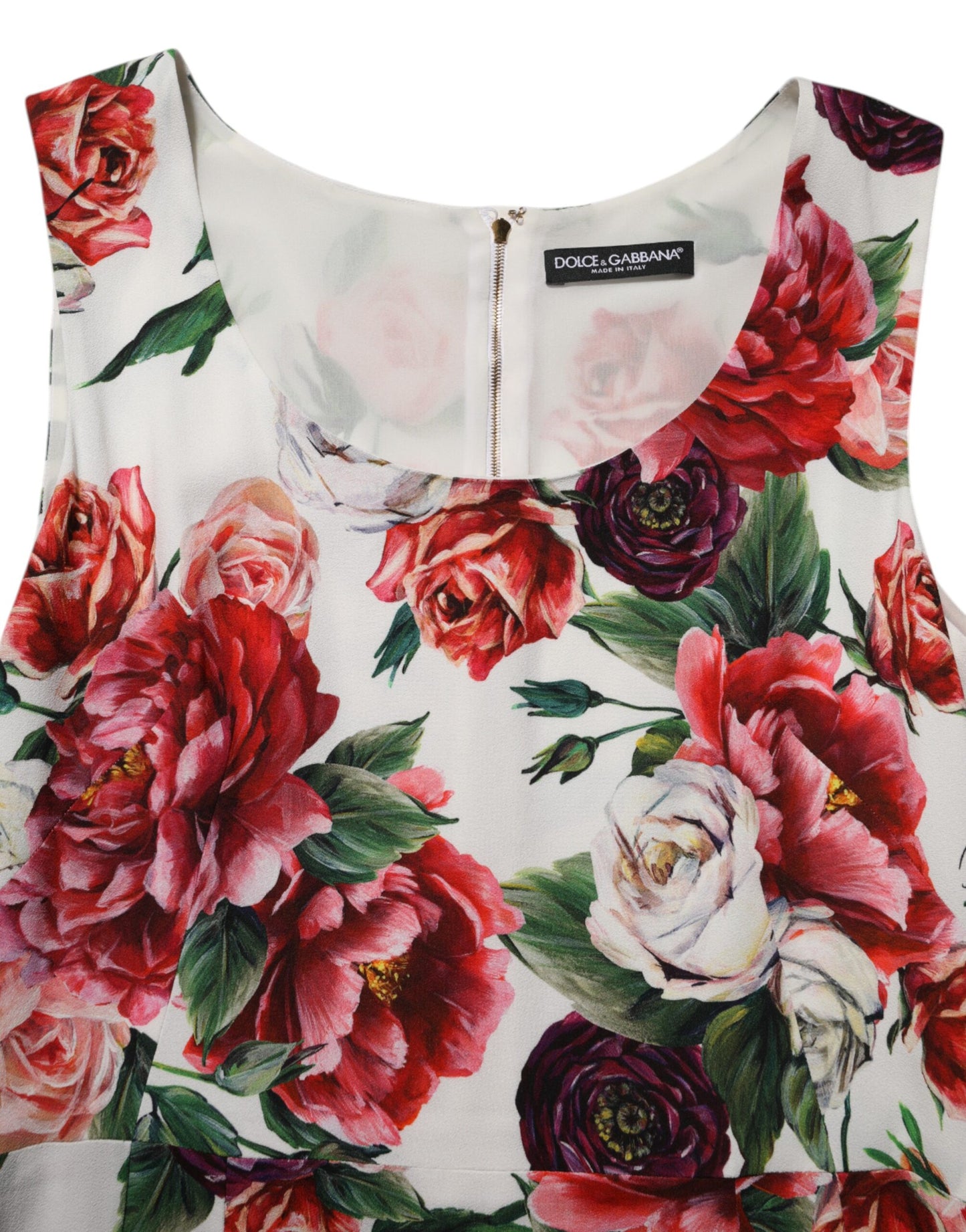 Multicolor Floral Print Viscose Sheath Dress