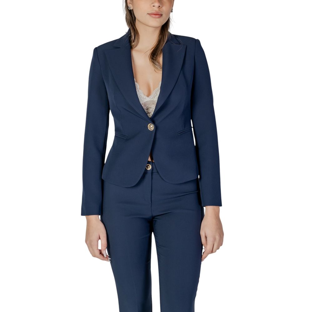 Blue Polyester Blazer