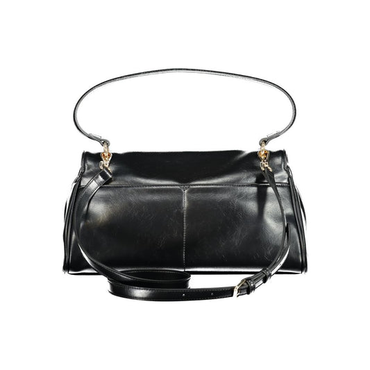 Black Polyethylene Women Handbag