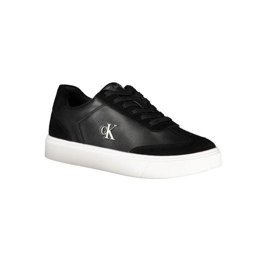 Black Polyester Sneaker