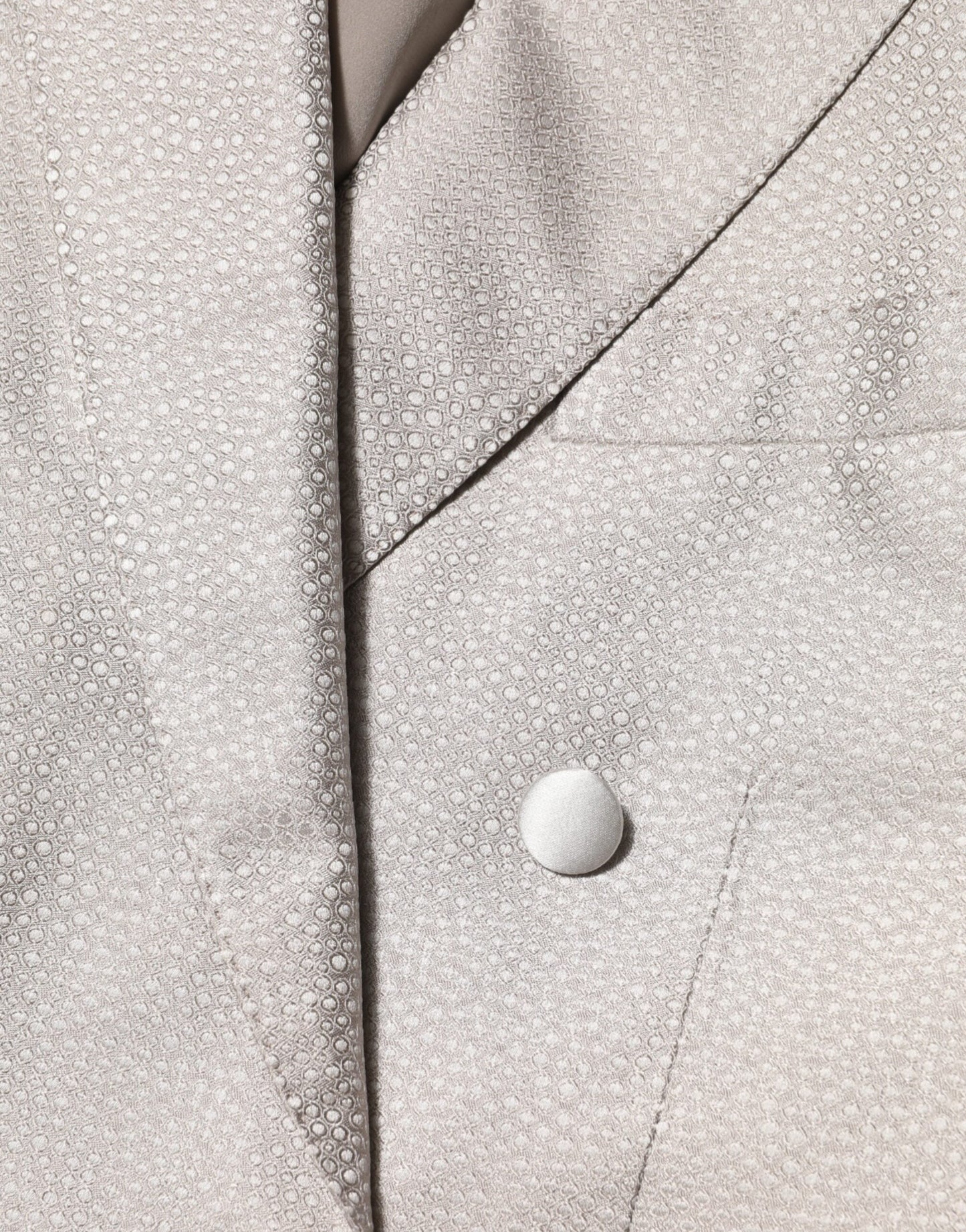 Beige MARTINI Double-Breasted Suit Blazer