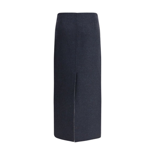 Virgin wool midi Skirt