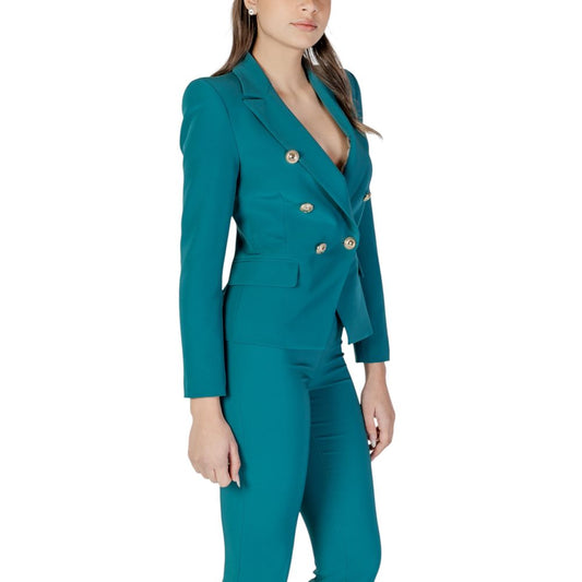 Green Polyester Blazer