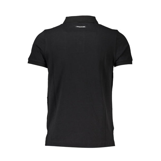Black Cotton Polo Shirt