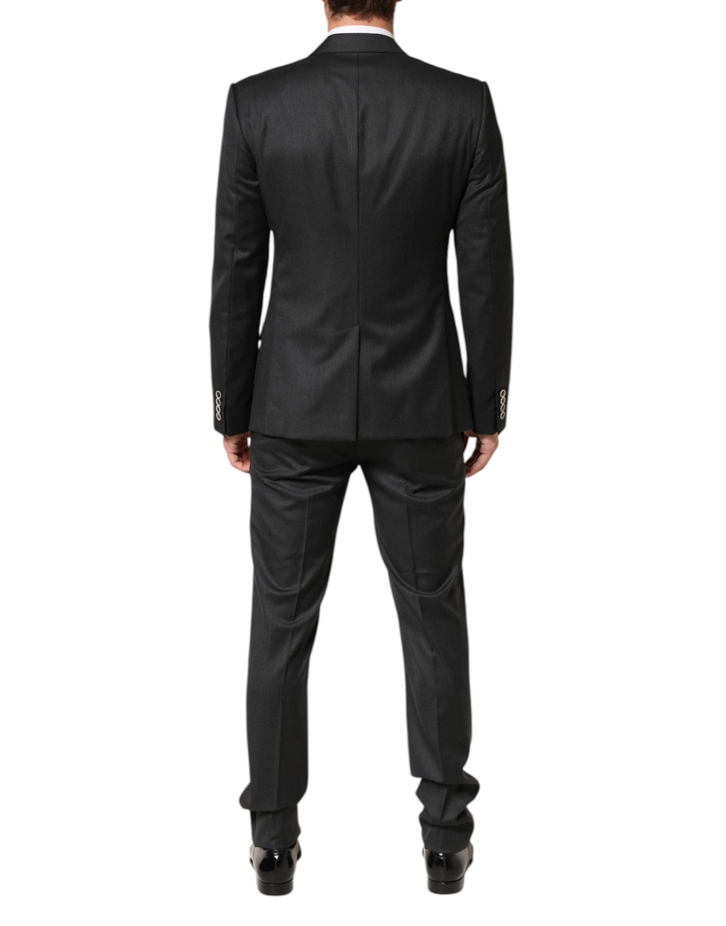 Black MARTINI 2 Buttons Suit 3 Piece Suit
