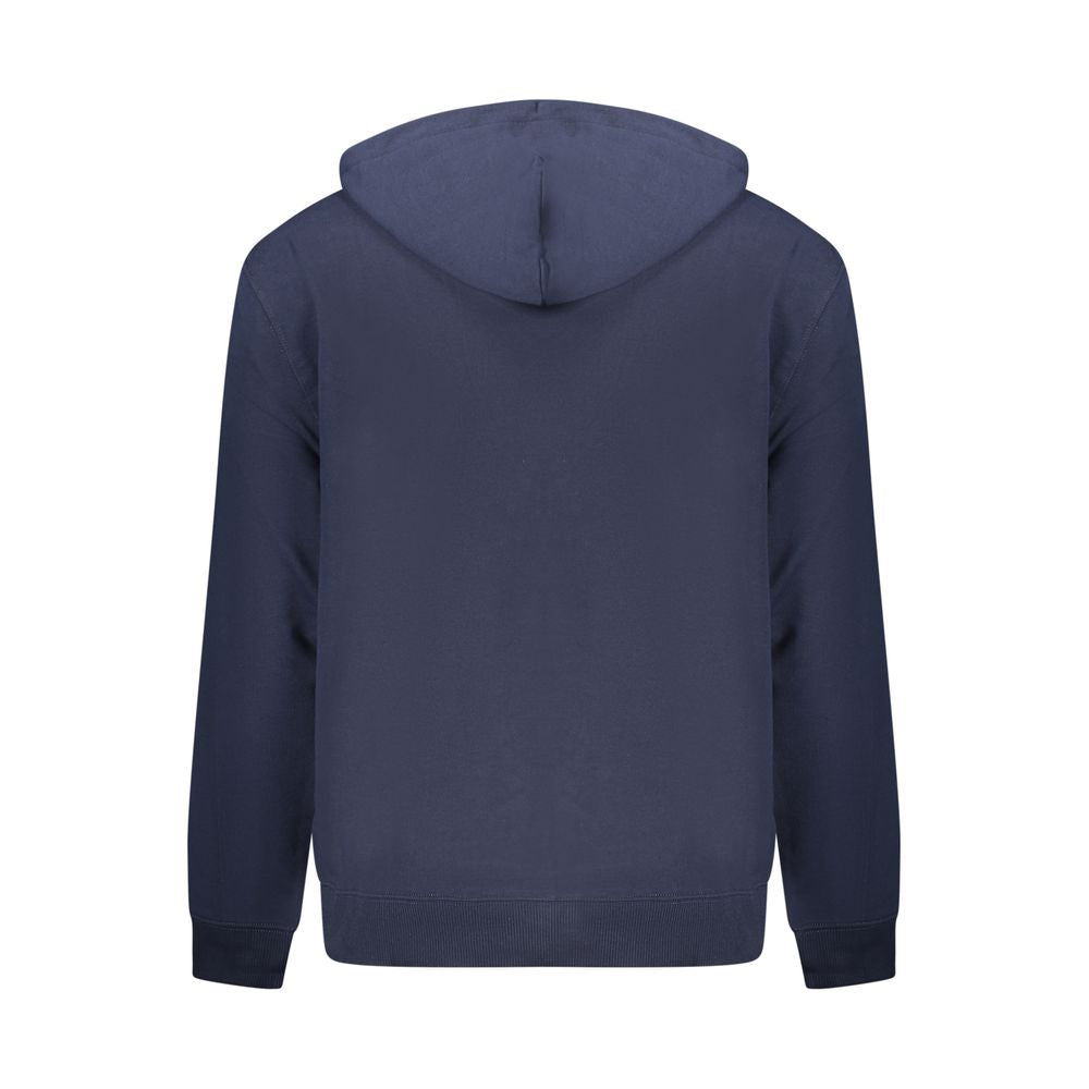 Blue Cotton Men Sweater