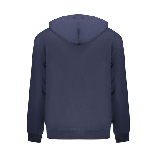Blue Cotton Men Sweater